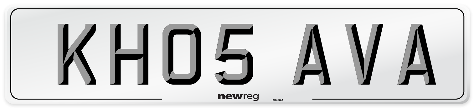 KH05 AVA Number Plate from New Reg